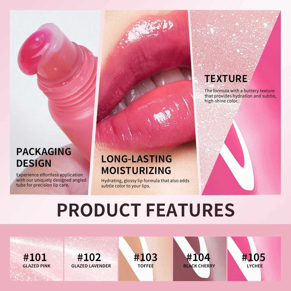 Lips Glosses Keychain 2in1 Design Long Lasting Moisturizing Pink Nourish Lipstick Glowing Butter Makeup Care Shine CosmeticsXJ251015