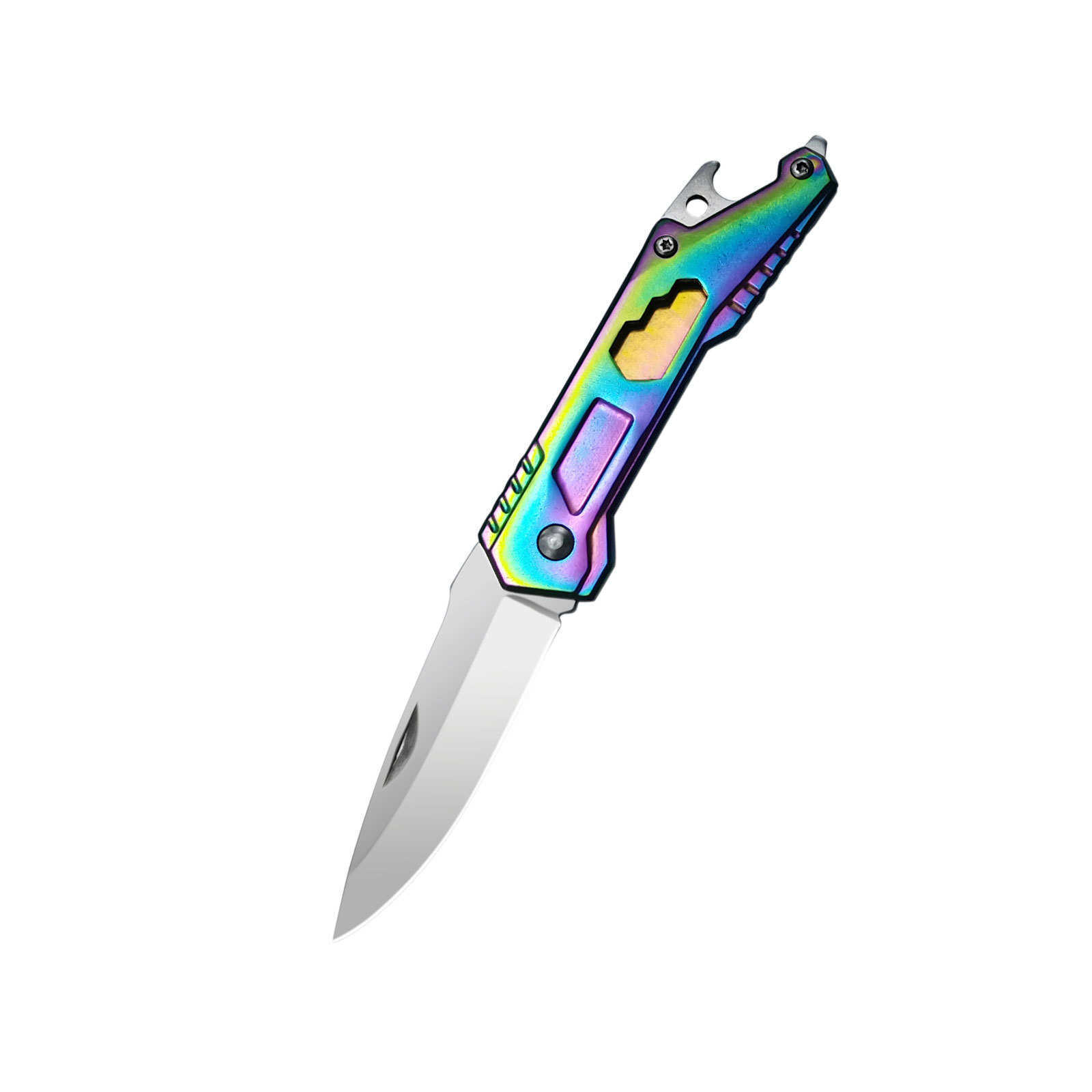 Multifunctional Outdoor Stainless Steel Folding Knife High Hardness Portable Pocket Knife Camping Hiking Multiuse Knife Mini Knife H251015