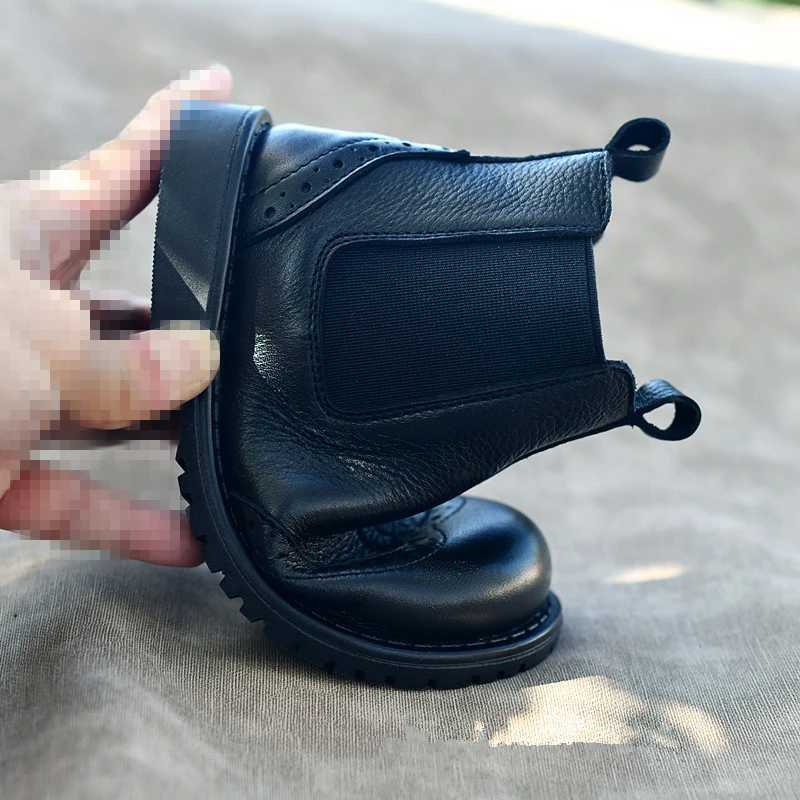 Autumn Spring Childrens Boots Genuine Leather Boys Riding Boots Girls Short Boots Soft Cowhide Kids Shoes Size 2336T251015