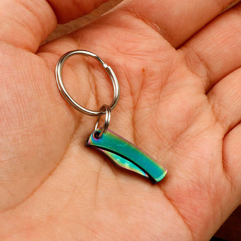 Outdoor Multifunctional Portable Folding Knife Keychain Unboxing Tool Mini Sleeveshaped Package Opener H251015