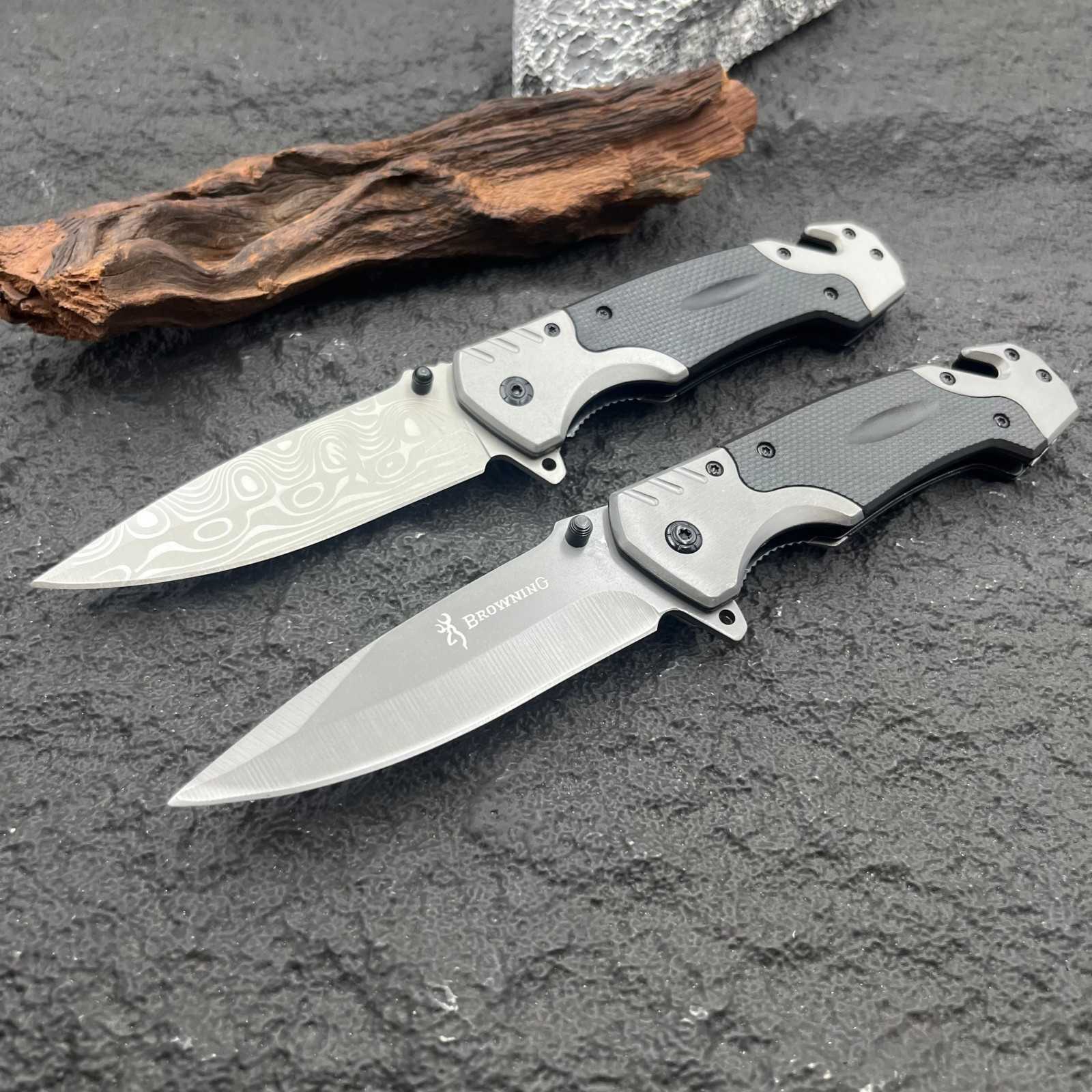 Outdoor Pocket Knife Folding Knife Camping Convenient Carry Pocket Knife Allsteel Knife Household Kitchen Multiuse Fruit Knife H251015