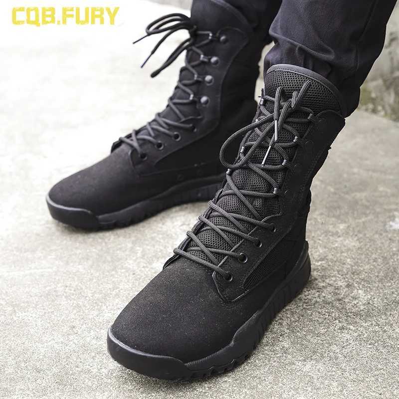 2025 summer mesh breathab 07 ultralight mens high help special forces tactical combat boots Y251015
