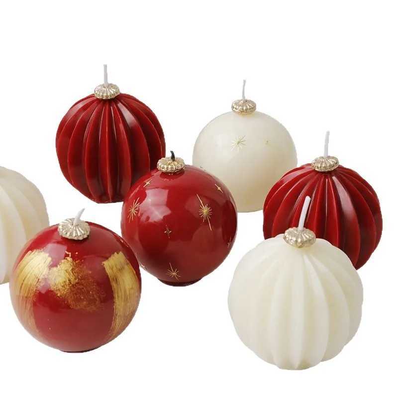 Christmas Ball Shaped Decorative Atmosphere Lantern Aromatherapy Shaped Candle Spherical Aromatherapy Candle C251015