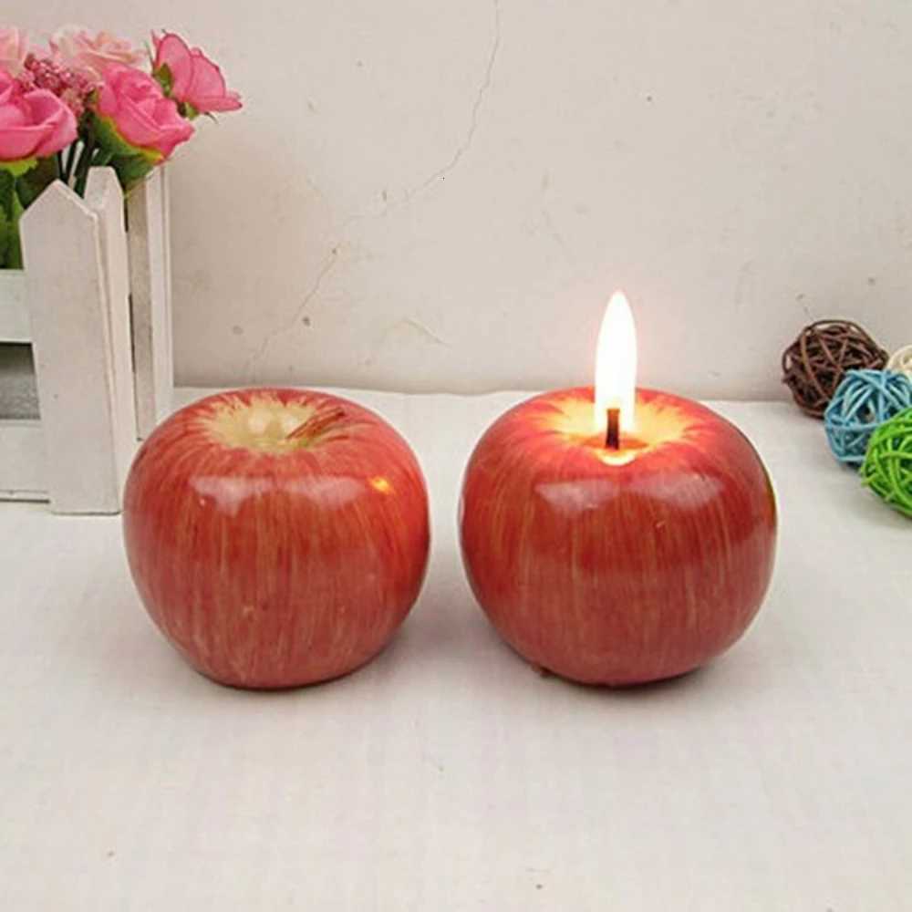 Christmas Candle Apple Shape Christmas Gifts Small Gifts Creative Ornaments Aromatherapy Candles Party Decoration Presents C251015