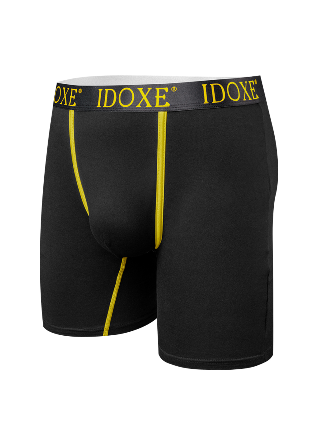 Men's Underwear-Men's Color-Block Fitness Pants, Dual-Use Sports & Casual Tights, Front Seam Color-Block Fitness Shorts-5
