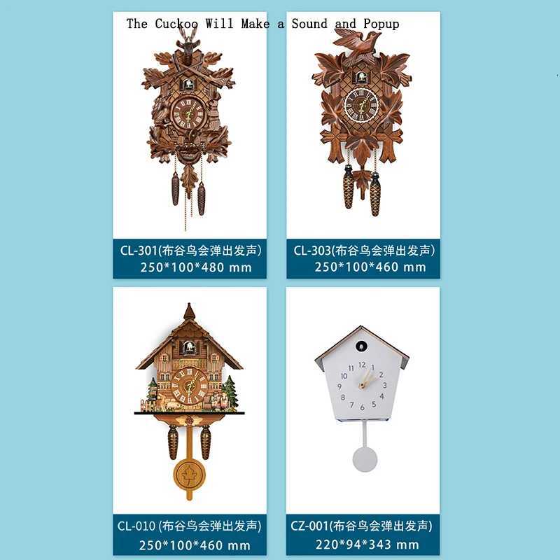 Cuckoo Clock Wall Clock Handicraft Vintage Wooden Cuckoo Tree House Clock For Bedroom Living Room Office Home Decoration C251015