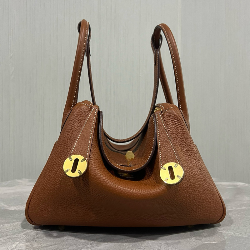 12a Luxury handbag High Quality Designer Bags Handcrafted Imported TC Cowhide Wax Thread Handsewn 26cm 30cm Lindi Bag Handheld Shoulder Crossbody Bag pure hand hasp