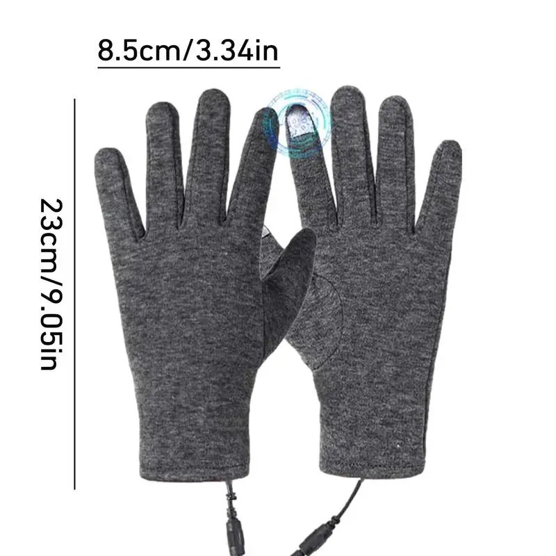 Winter Warm USB Charge Electric Liner Heated Gloves Outdoor Riding Skiing Motorcycling Gloves Cycling Accessories Hand Warmer 251009