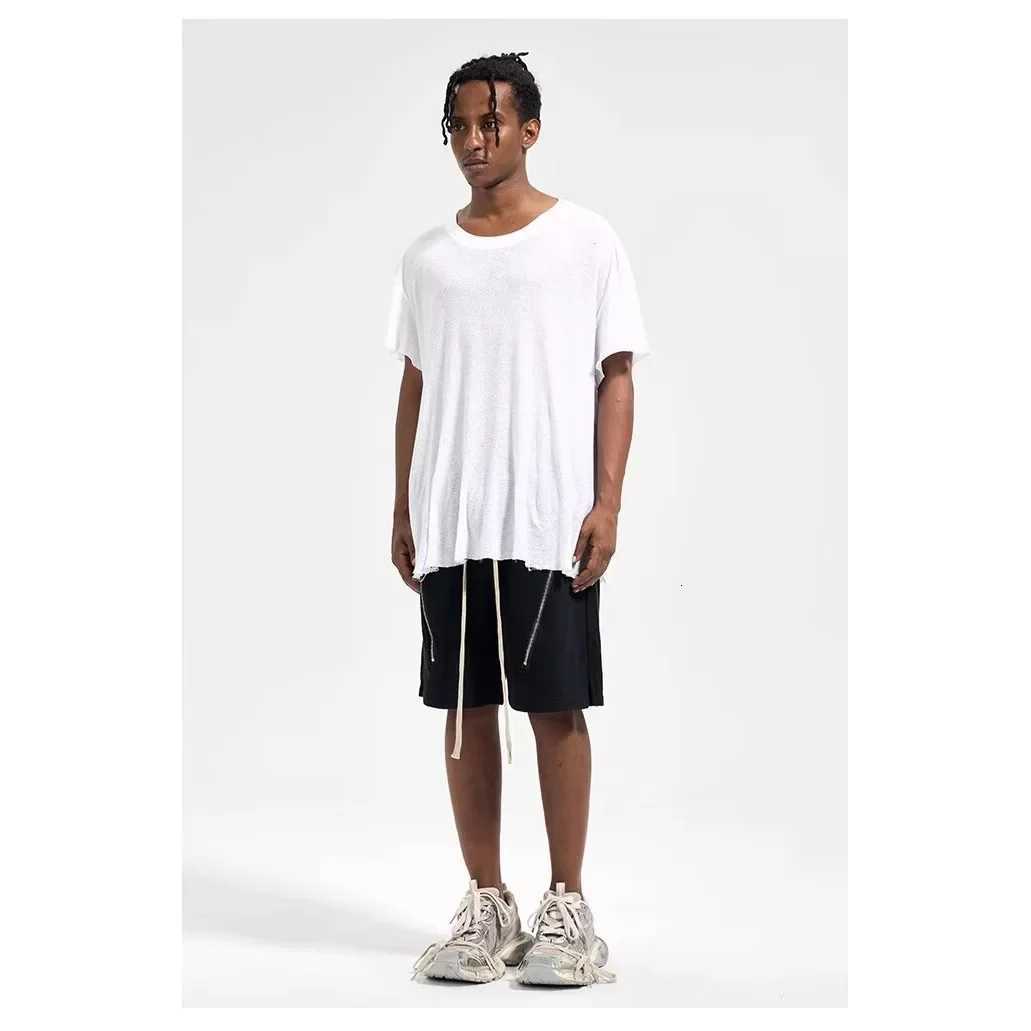 American Casual Fashion Loose Fit FivePoint Shorts Summer Trendy Zipper Star Design Versatile Sporty Mens ShortsT251015