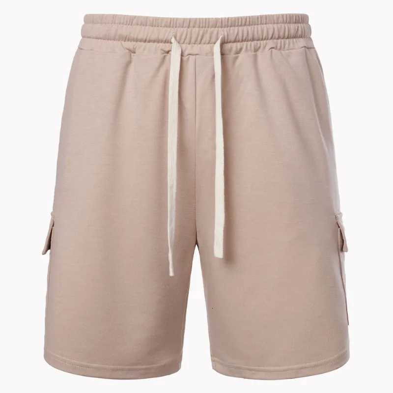 Summer Mens Solid Color Cargo Shorts with Pockets Lightweight Casual Outdoor Hiking Golf Work Shorts Men StreetwearT251015