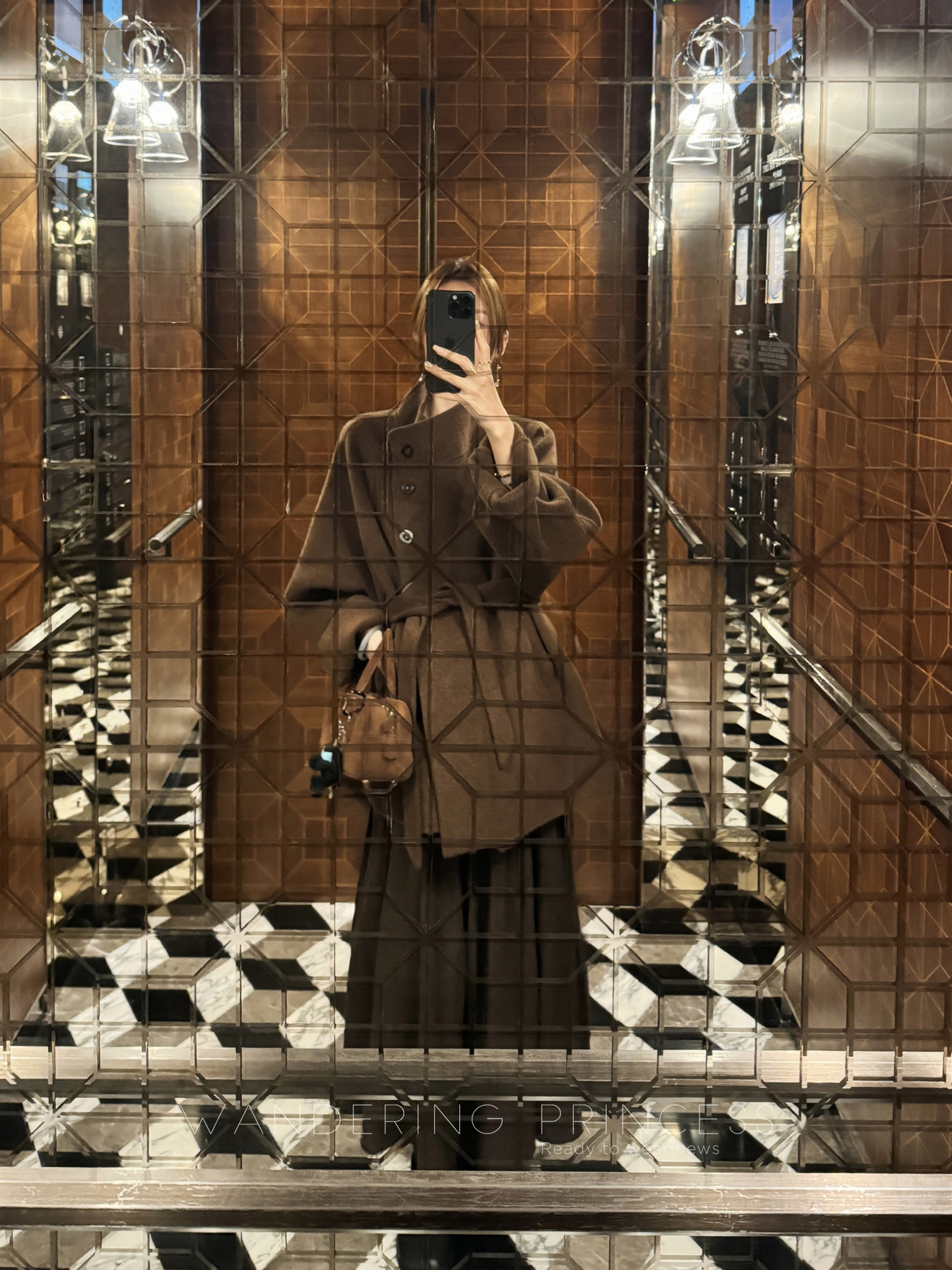 2025 Autumn/Winter New Women's High end Double sided Cashmere Coat Short Autumn/Winter Designer design Jacket Winter New Loose Lace Small Luxury 