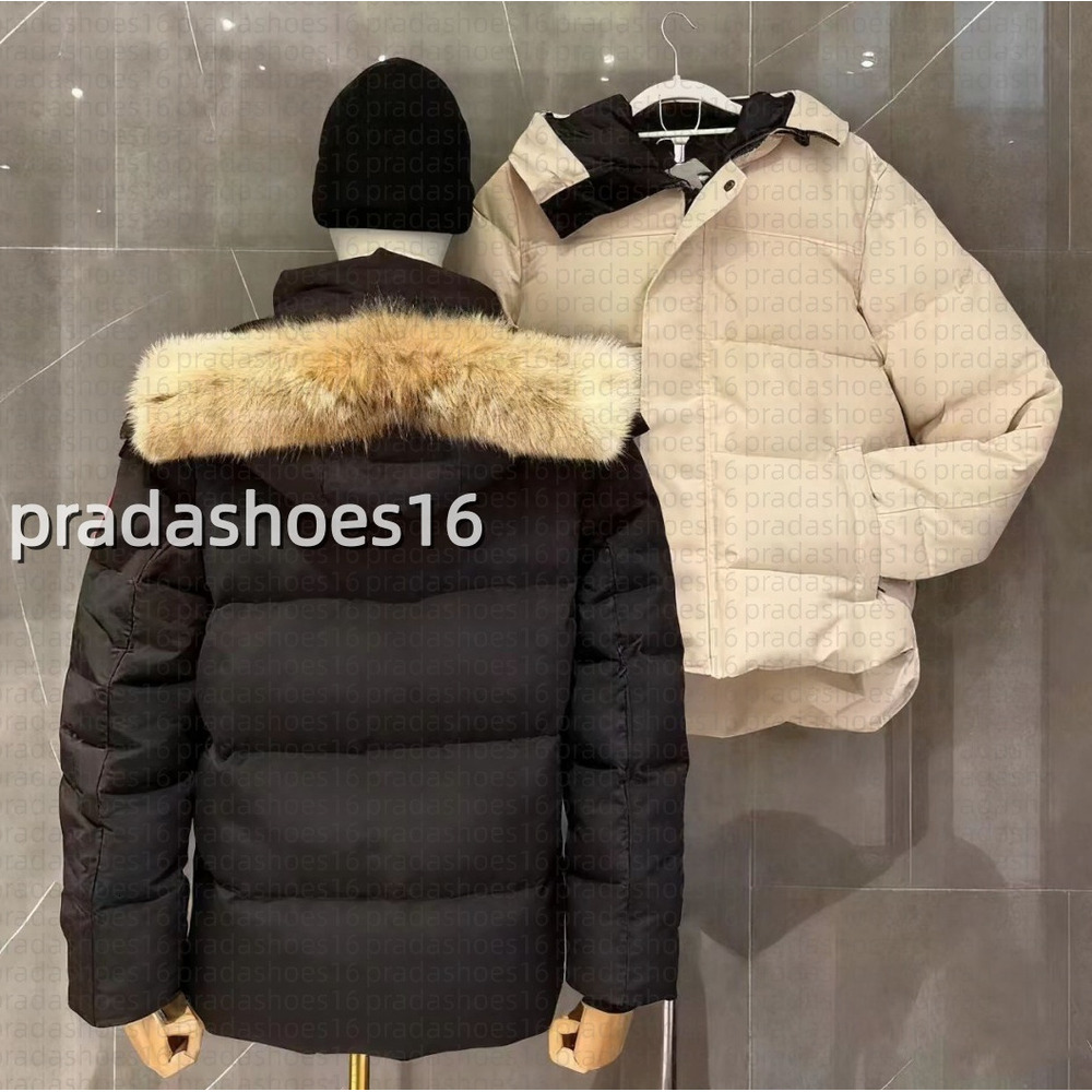 Designer Mens Jacket Hooded Coat Designer Canada Puffer Jackets Down Parkas Waterproof Tech Vest Autumn Winter Letter Black Outwears Warm GooseCoats