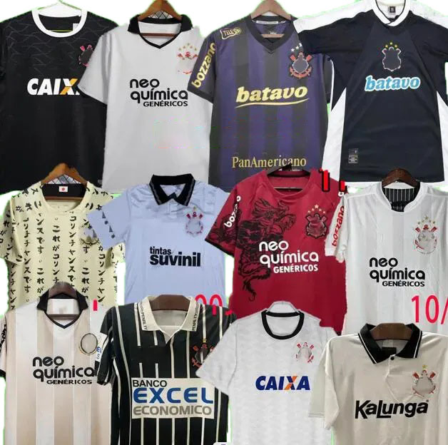 retro corinthias jersey 1990 paulista soccer jerseys shirts 1990 94 96 95 97 98 99 2008 09 2010 11 12 retrio football PAULINHO GUERRERO CESAR R.CARLOS camisa Corinth Kit
