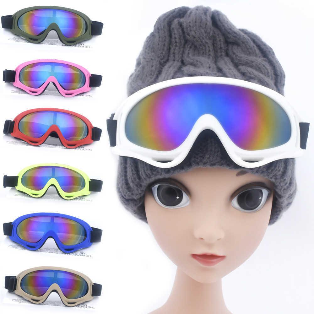 X400 Outdoor Adult Children Men Women Ski Goggles Mountaineering Protective Ski Glasses Motorcycle Goggles Labor Protection Goggles H251015