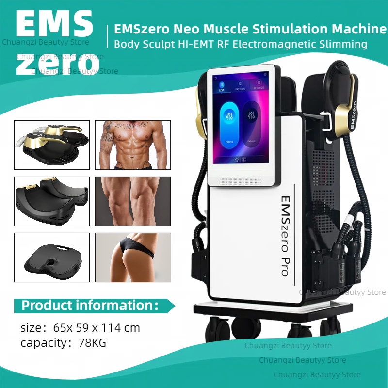 EMS Body Contouring and Sculpting Device EMSZERO HI-emt 6500W 15Tesla 200HZ Fat Burning Tighten Skin Improve Shape Beauty Spa Equipment