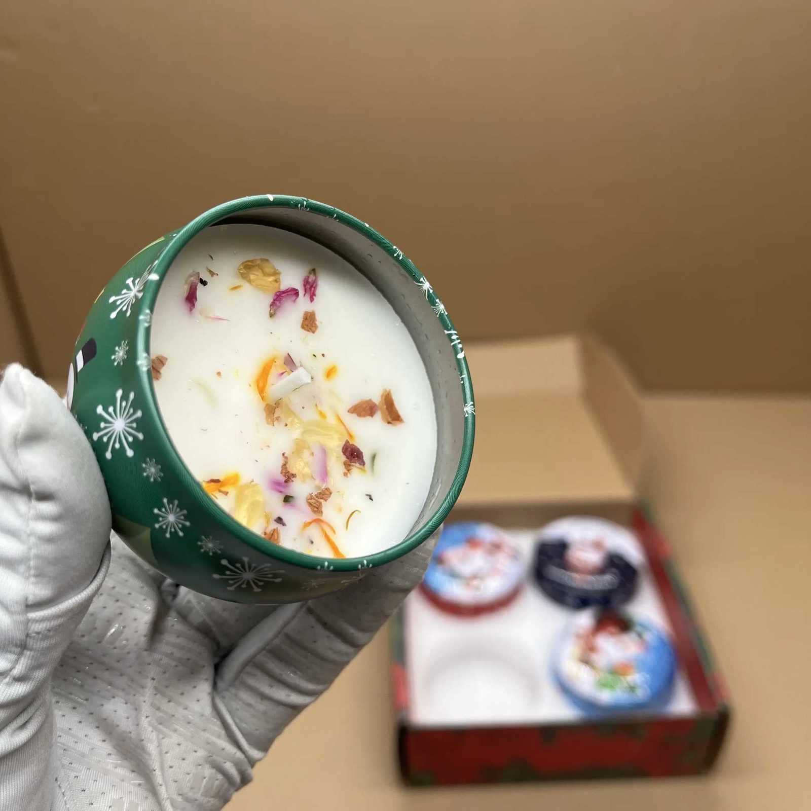 Best Christmas Gift Soy Wax Creative Nordic Home Fragrance Aromatherapy Candle Scented Candle C251015