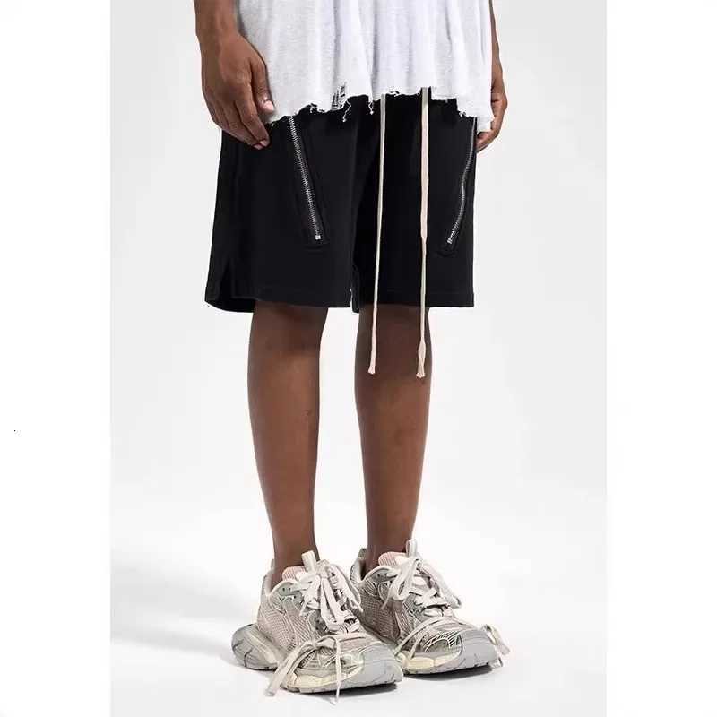 American Casual Fashion Loose Fit FivePoint Shorts Summer Trendy Zipper Star Design Versatile Sporty Mens ShortsT251015