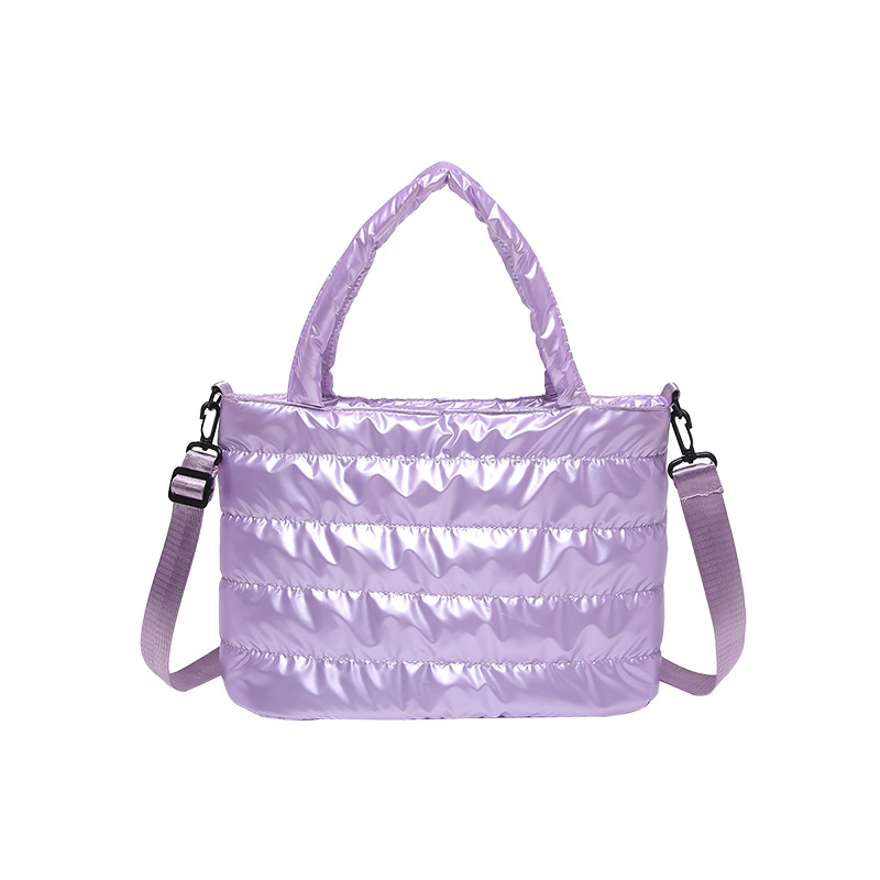 Casual Elegance: Spacious Cotton Crossbody Bag for Ladies Featuring Chic Stitched Details