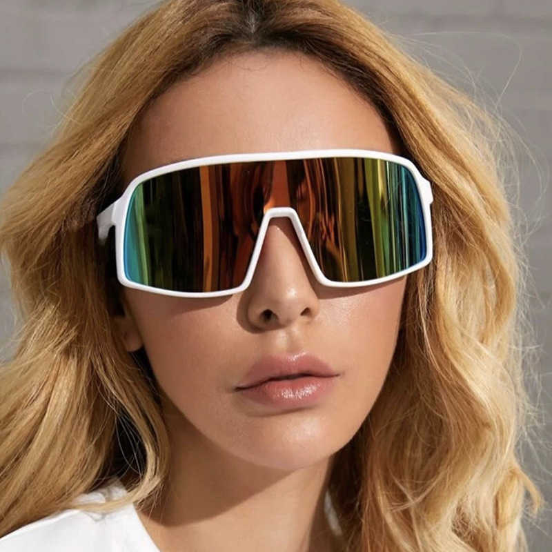 New Colorful Bicycle Riding Glasses for Men 1998 One Piece Sunglasses Fashion Outdoor Sports Sunglasses H251015