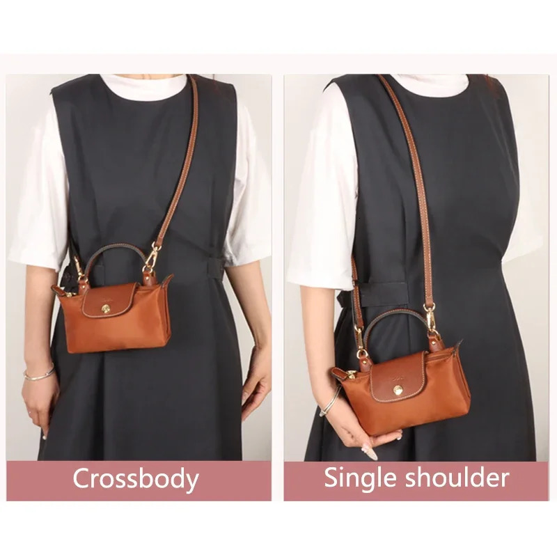1 Set Bag Strap For Longchamp Mini Punchfree Genuine Leather Shoulder Strap Set Transformation Crossbody Strap Bag Accessories 251011