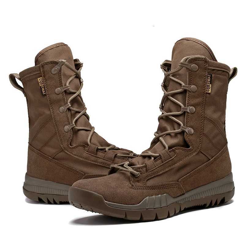 Outdoor tactical military boots for men lightweight breathab high cut wearresistant combat boots Y251015