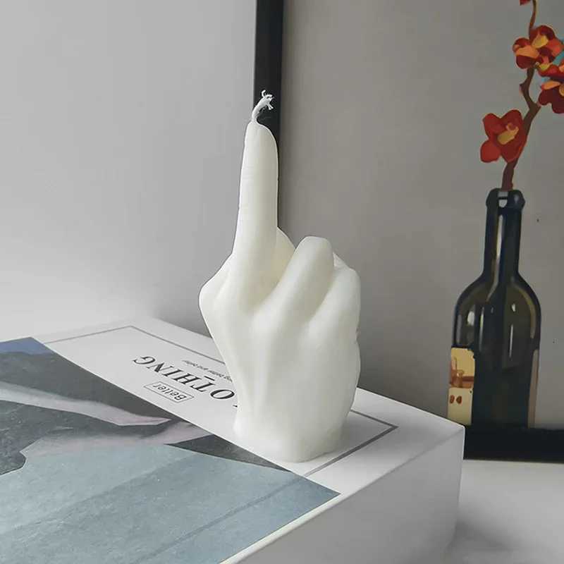 Universal Creative Candles Middle Finger Shaped Gesture Scented Candles Durable Funny Quirky Gifts Home Decoration Ornaments C251015