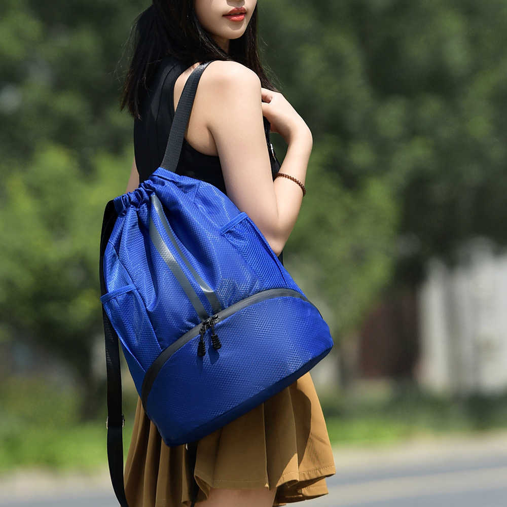 Tennis Backpack Dry Wet Separation Basketball Bag Shoe Compartment Storage Bag Wearresistant Tennis Bag Sports Backpack H251015