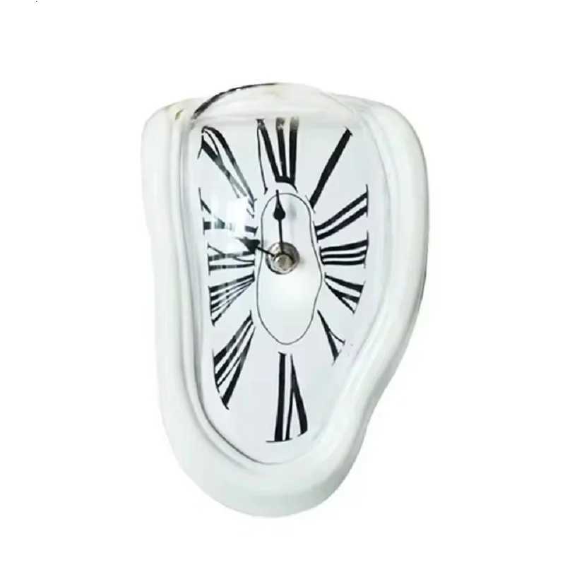 Melting Clock Melted Clock Gift Decor Art Inspired Wall Clock Twisted Shelf Hanging Surrest for Decorative Shop Office Home C251015