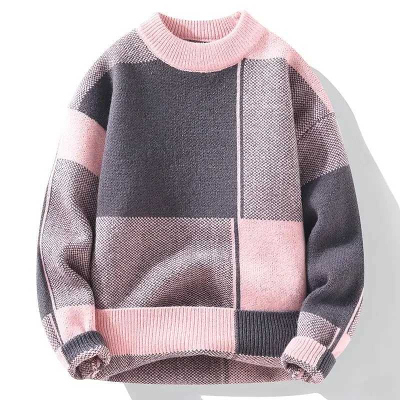 Round Collar Crewneck Long Sleeve Thick Knitwear Autumnr and Winter Pullover Man Casual Y2k Knitted Sweaters for Men J251015