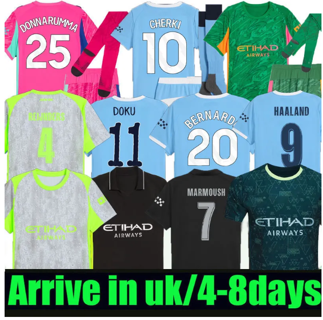 DOKU HAALAND 24 25 26 Fourth Marmoush SOCCER JERSEYS DONNARUMMA FODEN 2024 2025 RODRIGO mans Kovacic Matheus N ECHEVERRI football shirt men kids