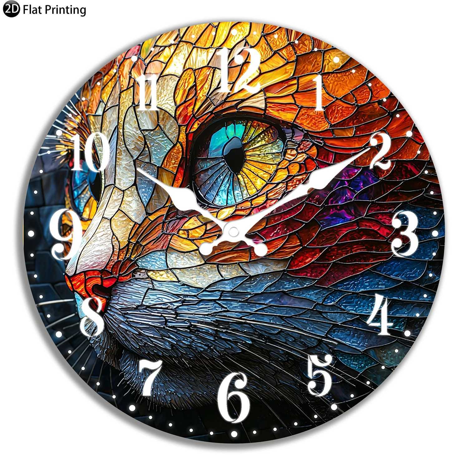 Wooden Silent Wall Clock Rose floral Quartz Analog Clock for Bedroom Bathroom Halloween New Year Gift C251015