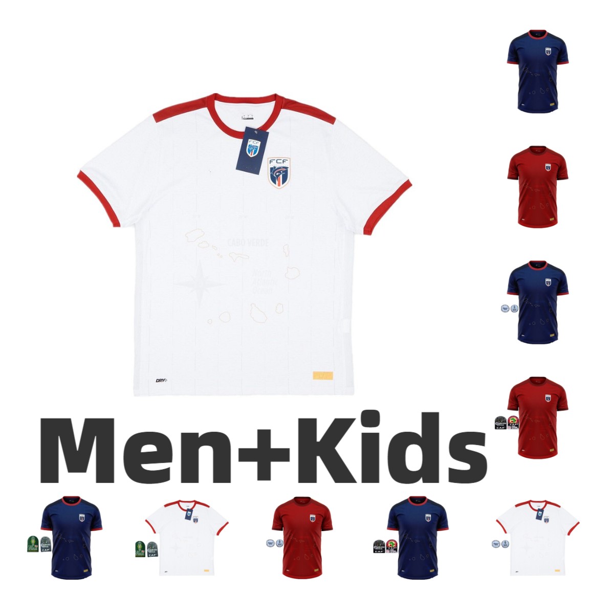 2024 2025 2026 Cape Verde Soccer Jerseys Monteiro camisetas de futbol Africa Cup Home Away Third Jovane 24 25 26 maillots de foot BEBE Men Kids Costa Football Shirts top