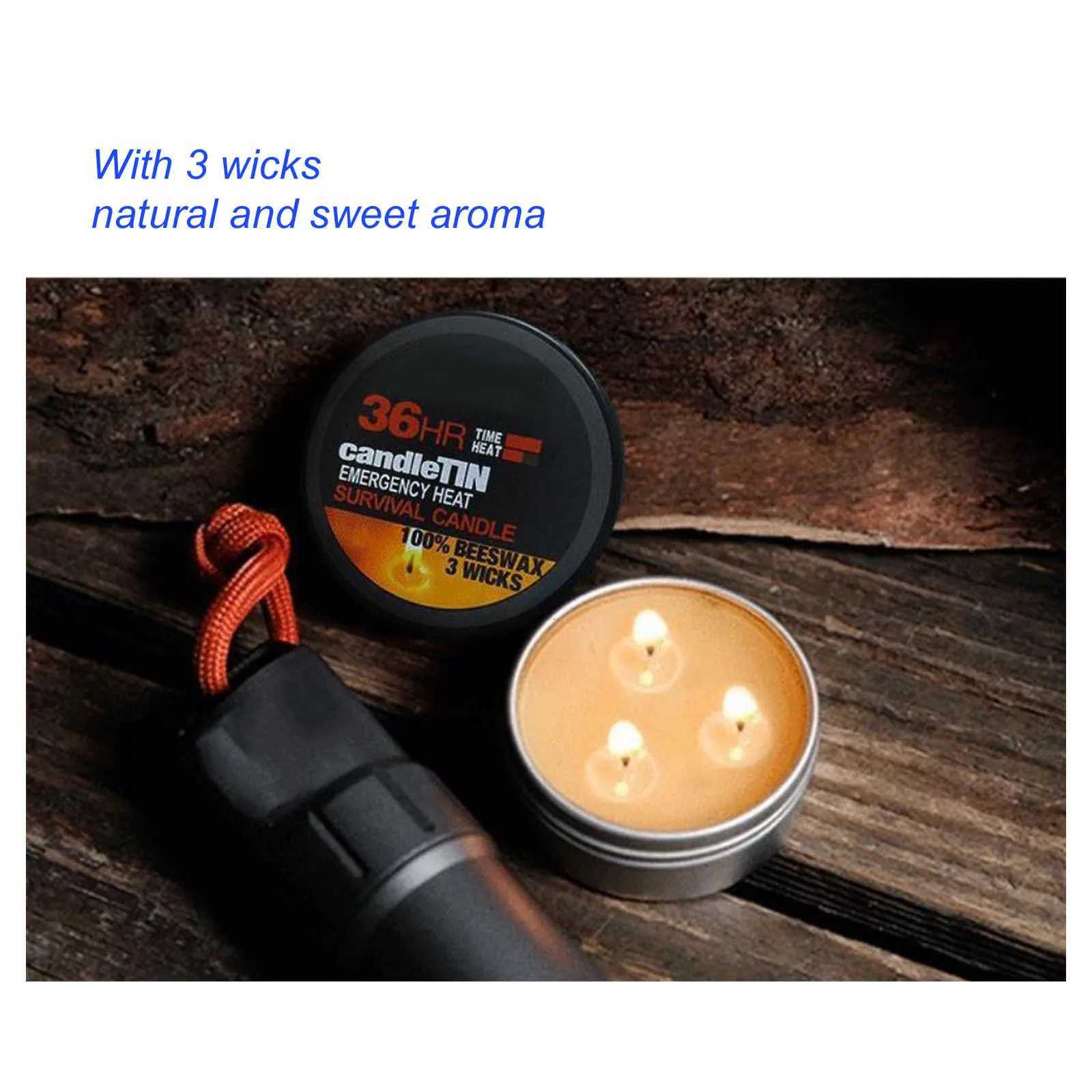 SurvivalCandle WidelyUsed RomanticAmbience Natural 36HoursBurning LongLastingCandles 3s For Home Outdoor Camping C251015