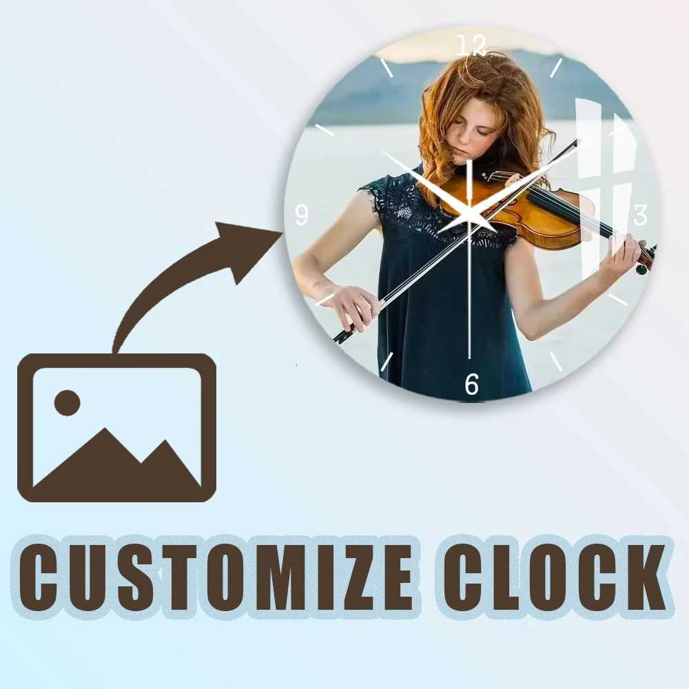 1 Pc Personzed ClockCustom Your Own ClockCustomized Clock With Your suitable Tea RoomOfficeWall Decor C251015