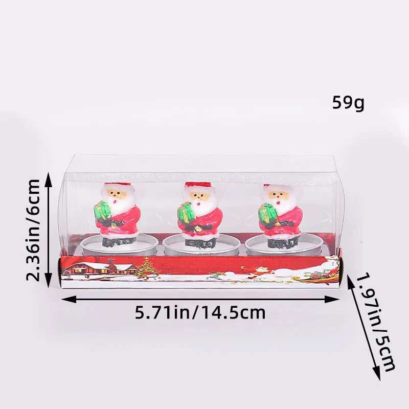 Christmas Gift Christmas Snowman Cartoon Model Candle New Holiday Atmosphere Decoration Craft Gift Candle Painting Decoration C251015