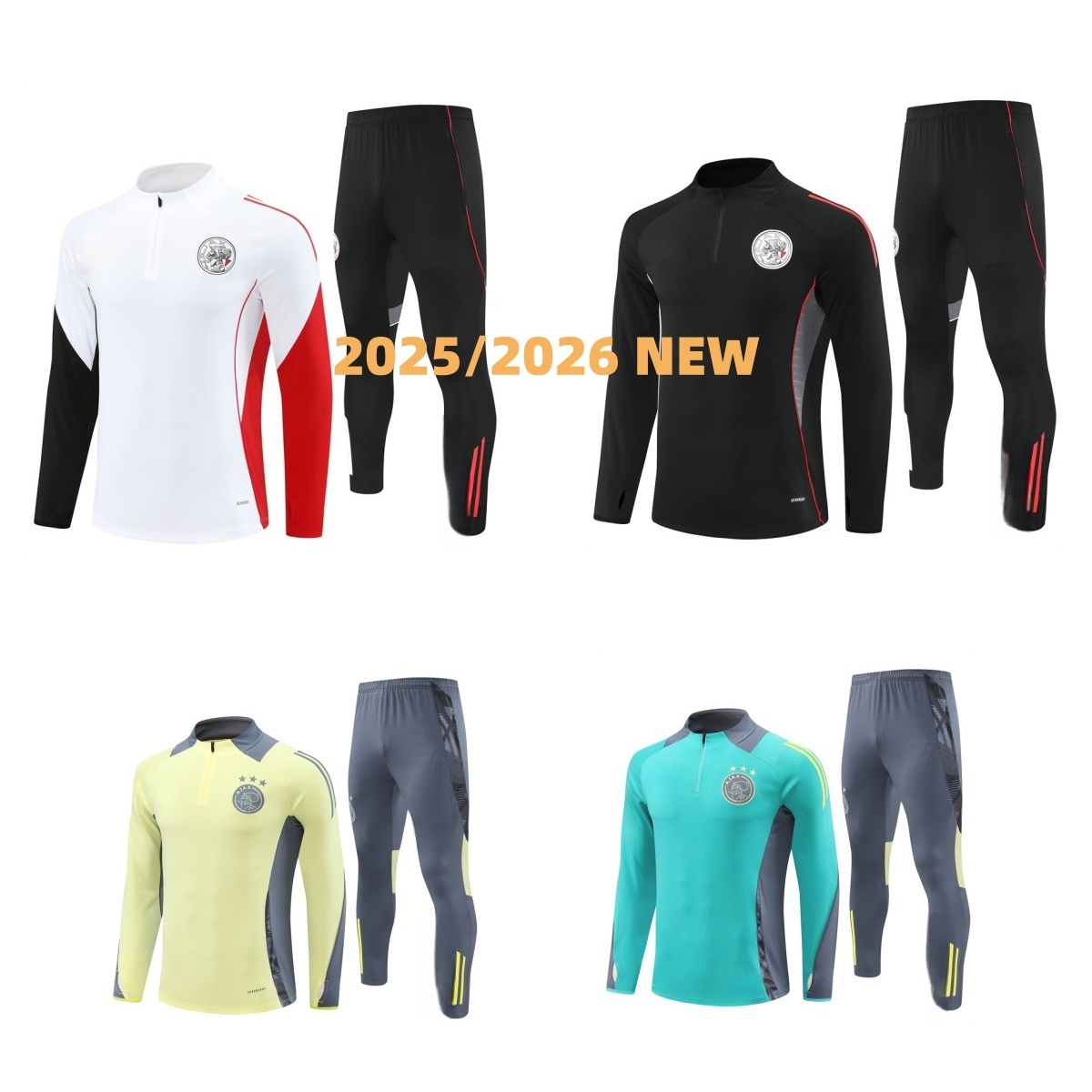2025 2026 aAjax tracksuit long training suit 25 26long sleeve suit kit uniform chandal adult sweatshirt Sweater long sleeved men kids sets aAjax