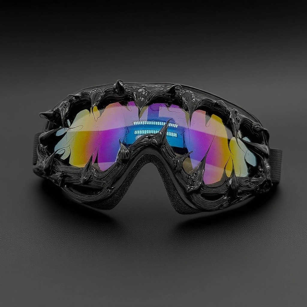 2025 New Gothic Dark Style Epoxy Goggles for Men and Women Unique Cool Theme Party Sunglasses H251015