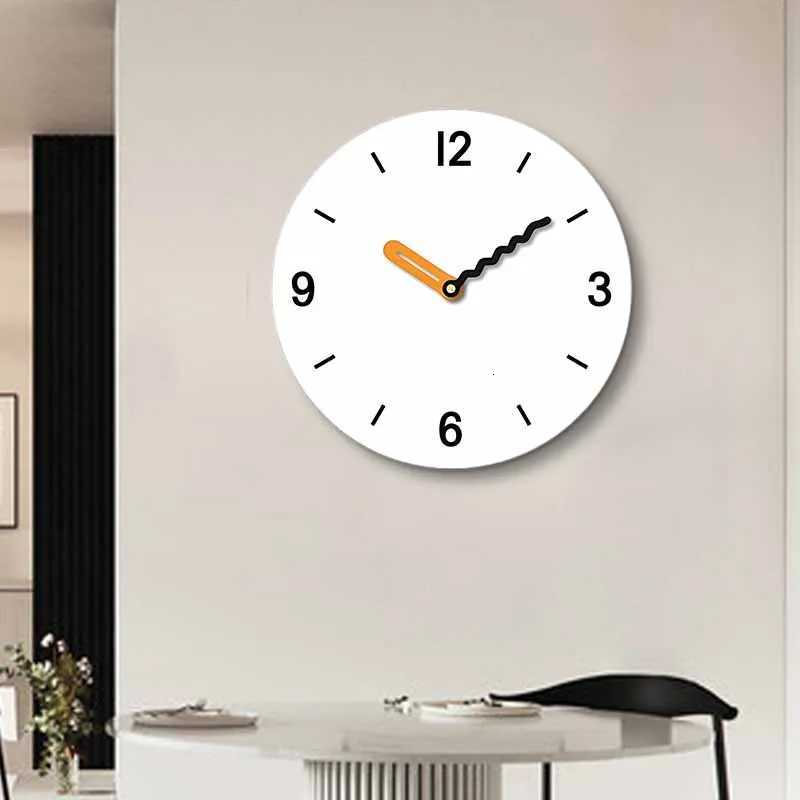 Circular digital wall clock simple and interesting pointer clock silent living room bedroom office C251015