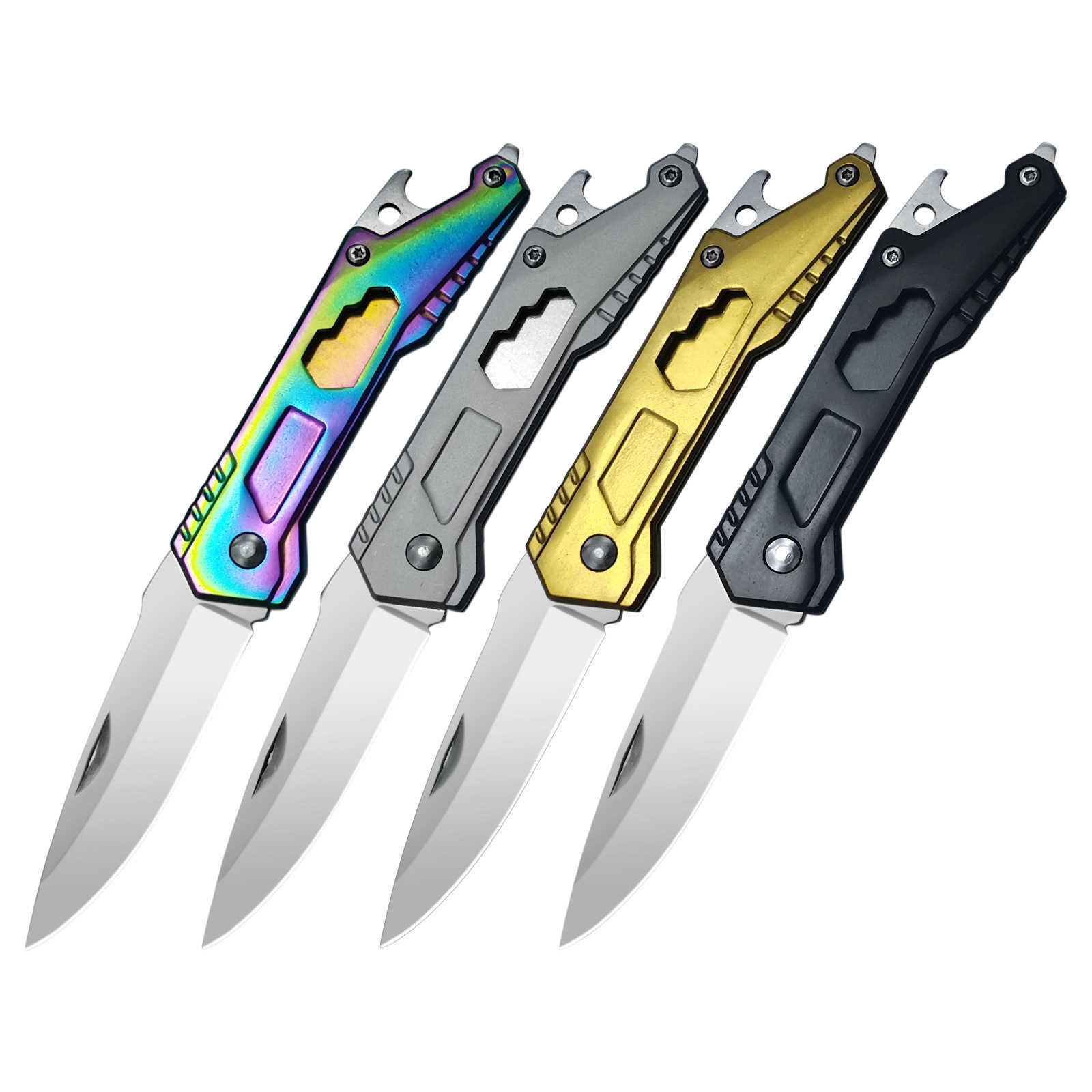 Multifunctional Outdoor Stainless Steel Folding Knife High Hardness Portable Pocket Knife Camping Hiking Multiuse Knife Mini Knife H251015