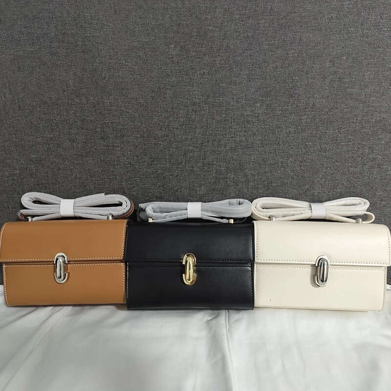 Luxury Bag Genuine Leather Symmetry New Shoulder Women S Simple Handbag Small Square Bag Baguette Row Tote Bags