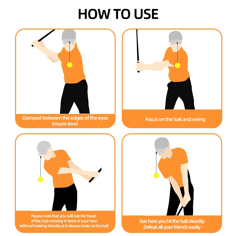 Golf Stable Head Training Head Posture Correction Golf Head Balance Rotation Training Aid Golf Training Accessories 251014