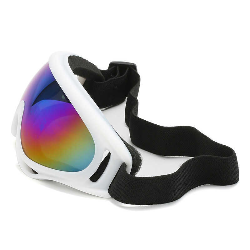 White Colorful Winter Ski Goggles Motorcycle Windproof Goggles Sports Climbing Goggles Outdoor Cycling Goggles H251015