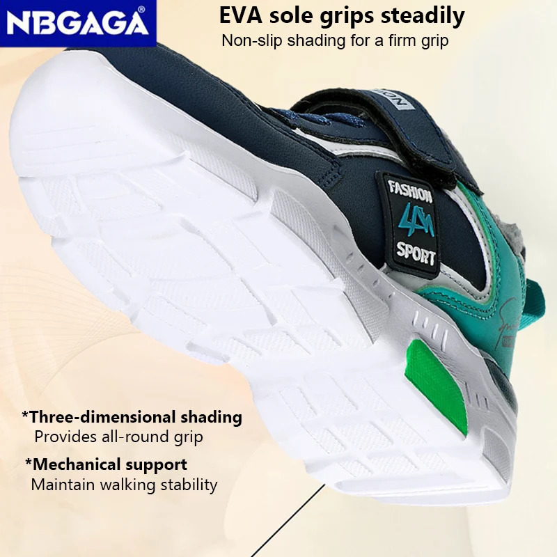 Outdoor Kid Running Sport Childrens Boy Winter Plus Warm Sneakers Waterproof Leather Girl Casual Trekking Shoes 251015 XJ260303