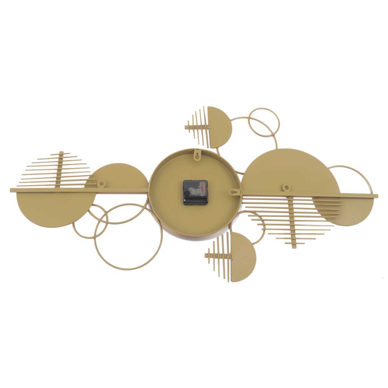 Modern Metal Wall ClockBattery Operated SilentMinimst ClockDecorative Clock for Living Room Bedroom Gold C251015