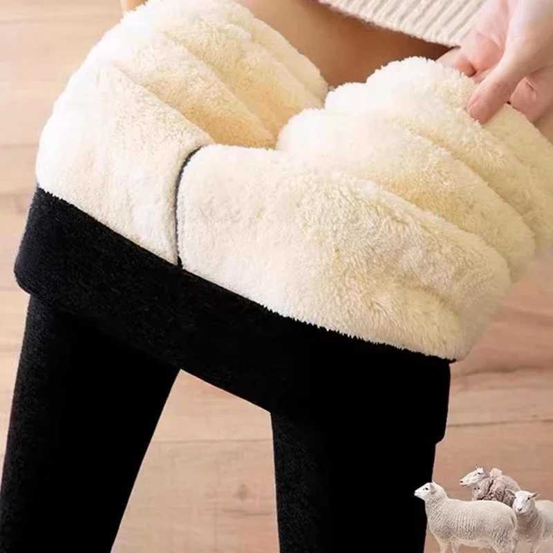 Women Lamb Fleece Legging Seamless High Waist Thick Thermal Legging Fashion Winter Warm Female Tights Insulated Pantalon PantsT251016