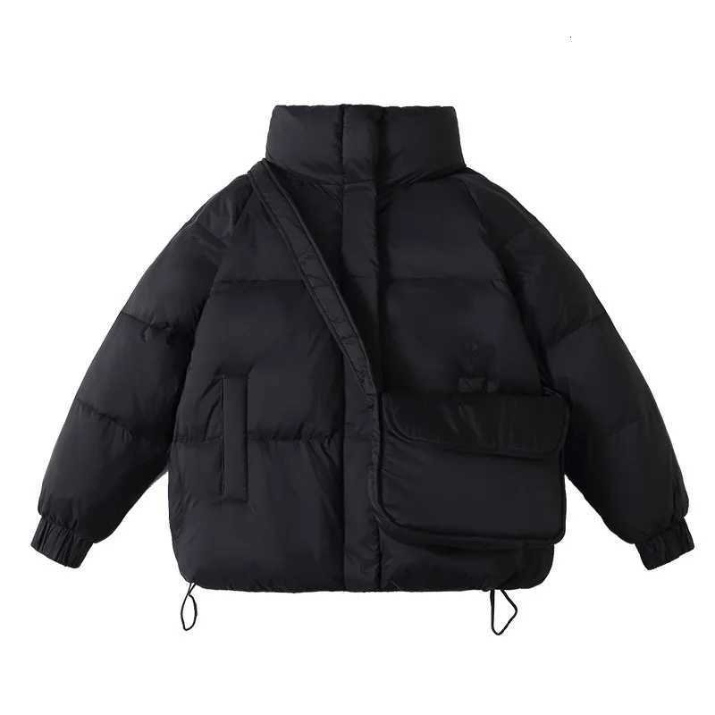 2025 Winter New Girls Boys Down Coats Korean Fashion Casual Daily Solid Color Thicken Warm Padded ParkasT251016