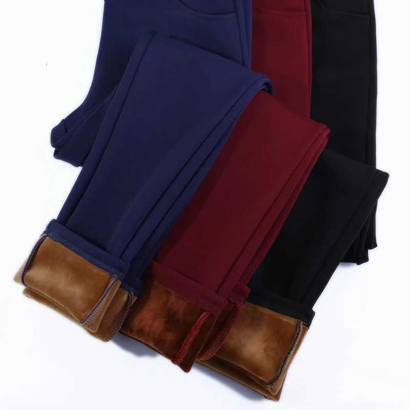 High Waisted Stretch Fleece Pencil Pants for Women Blue Leggings Thick Gold Velvet Slim Warm Plus Size 5XL 6XL WinterT251016