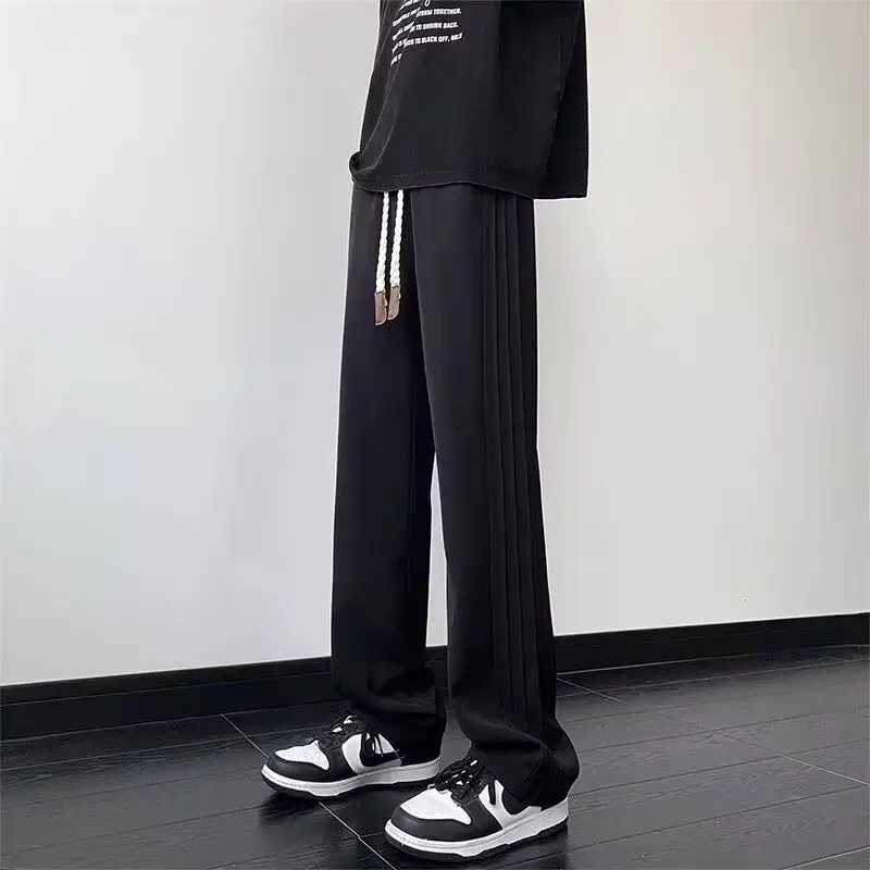 Casual pants mens summer new style spring and autumn loose straight leg long pants street dance wide leg sports pants J251203