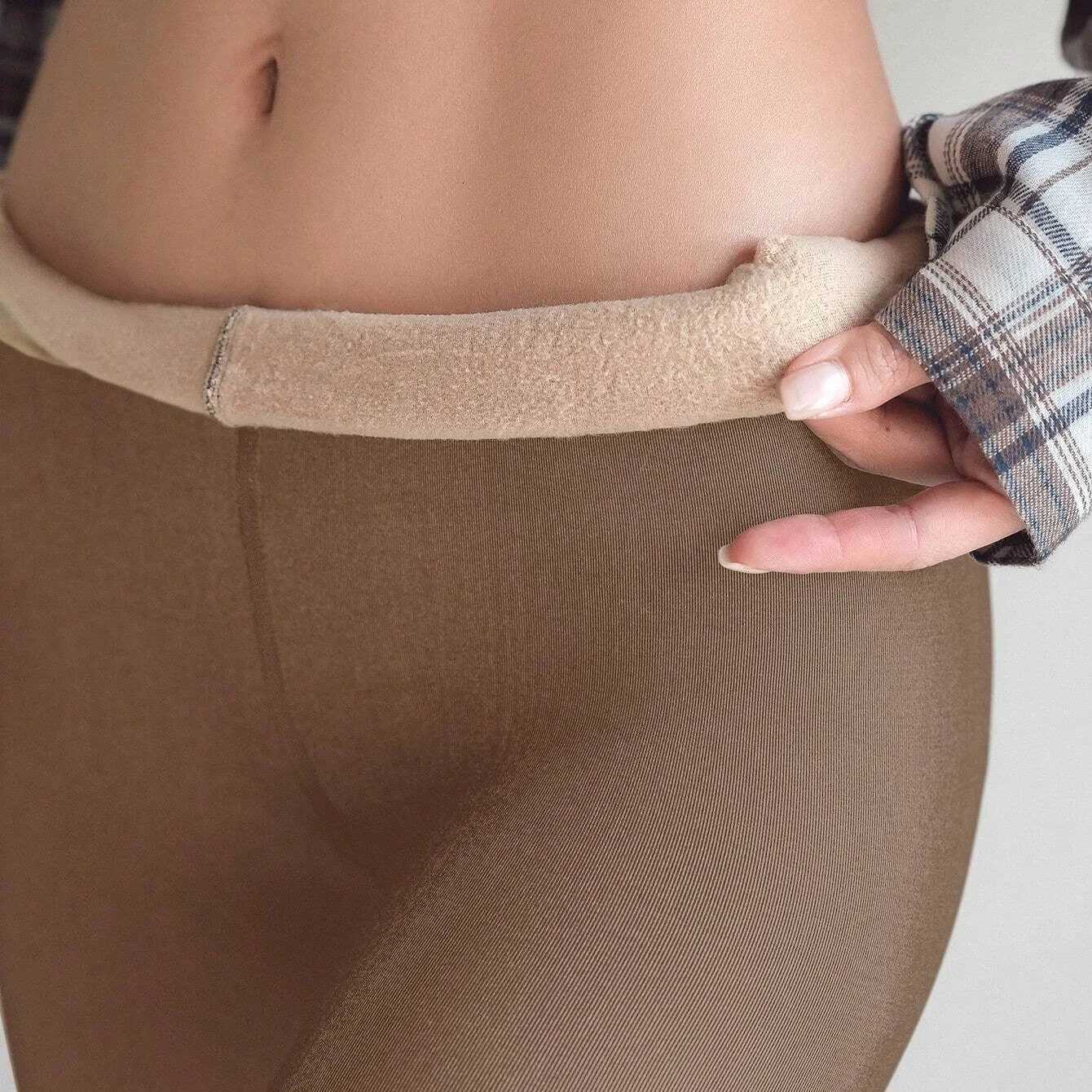 1 Piece Womens Leggings With Fleece Thickening Over The FallWinter Daily Thermal PantyhoseT251016