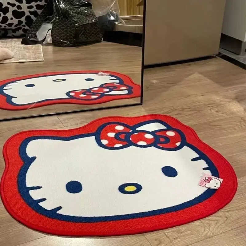 Sanrio Hot Cute Hello Kitty Carpet Absorbent And Dirt Resistant The Bathroom Bedroom And Bedside Plush NonSlip Mat High Quality L251016
